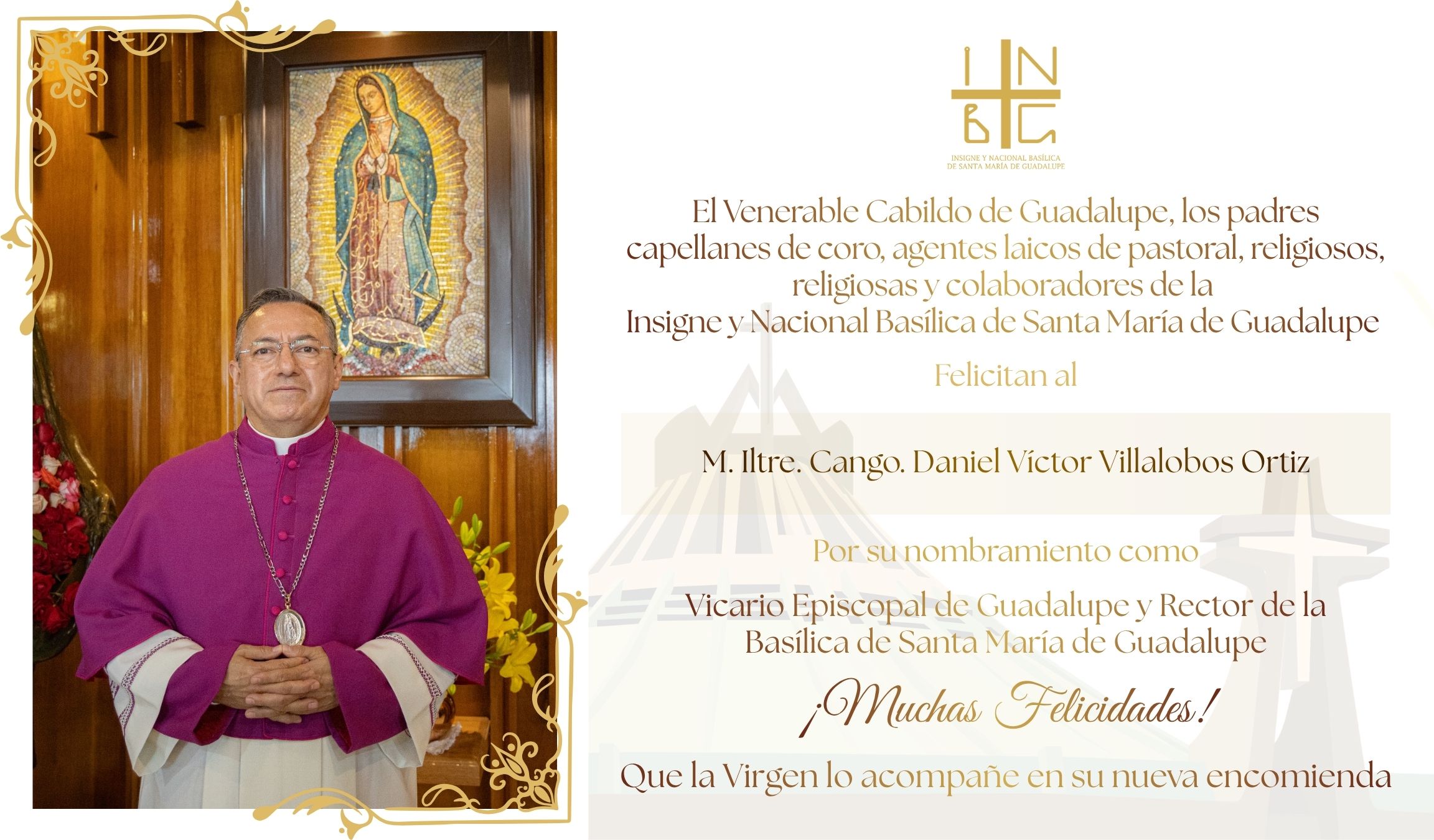 Felicitaciones de Nombramiento - Felicitaciones Padre Daniel